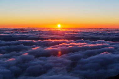 sunset on the above clouds clipart