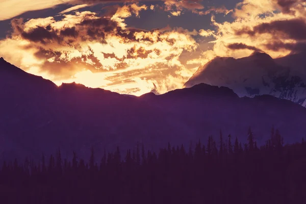 Горный ландшафт Аляски — стоковое фото