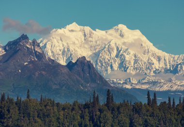 McKinley peak in Alaska clipart