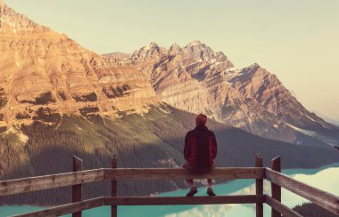 Peyto Gölü Banff Milli Parkı