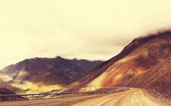 Autostrada dalton na alasce — Zdjęcie stockowe