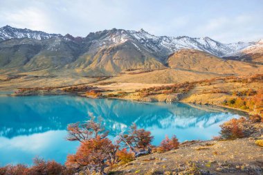 Güz mevsiminde güzel göl