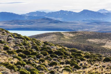 Güney Arjantin 'deki Patagonya manzaraları. Güzel doğal manzaralar..