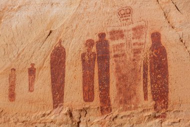 Utah, Horseshoe Kanyonu 'ndaki Büyük Duvar' da resimler bulundu.