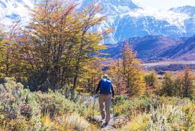 Patagonya dağlarında yürüyüş, Arjantin