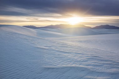 White Sands Ulusal Anıtı, New Mexico, ABD 'de alışılmadık doğal manzaralar