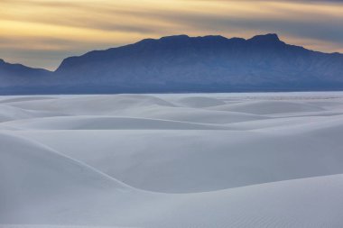 White Sands Ulusal Anıtı, New Mexico, ABD 'de alışılmadık doğal manzaralar