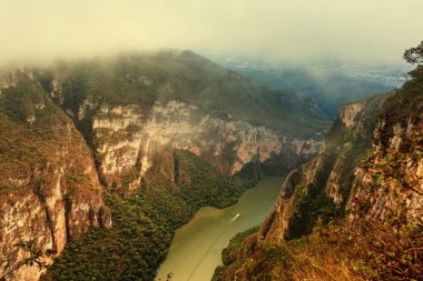 Sumidero Canyon yukarıdan görünüm