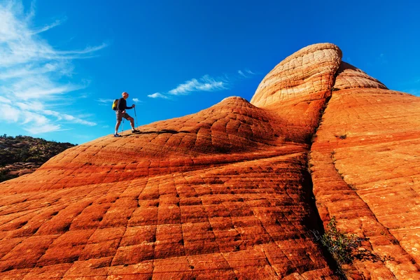 Wandelen in Utah bergen — Stockfoto