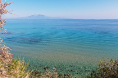 güzel kayalık sahil şeridi