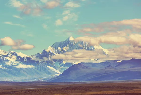 Denali (McKinley) peak in Alaska — Stock Photo, Image