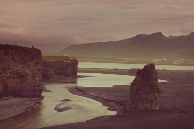 İzlanda sahil peyzaj