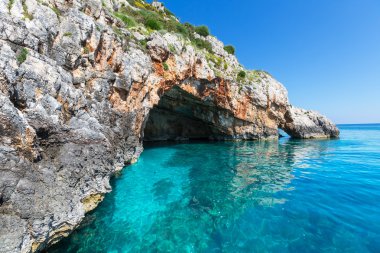 Zakynthos adada deniz manzara