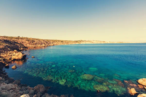 Orilla del mar en Chipre — Foto de Stock