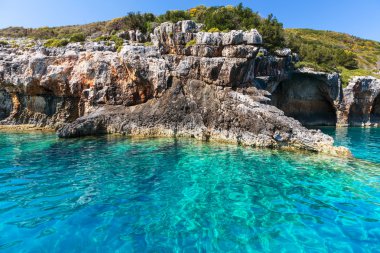 Zakynthos adada güzel deniz manzara