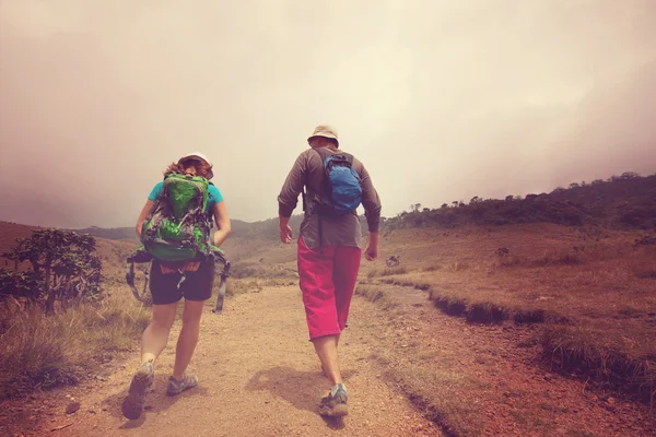 Hikers on Sri Lanka — Stock Photo, Image