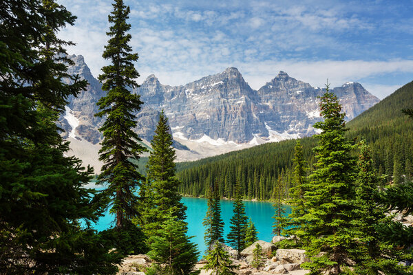 Beautiful Moraine lake in Canada