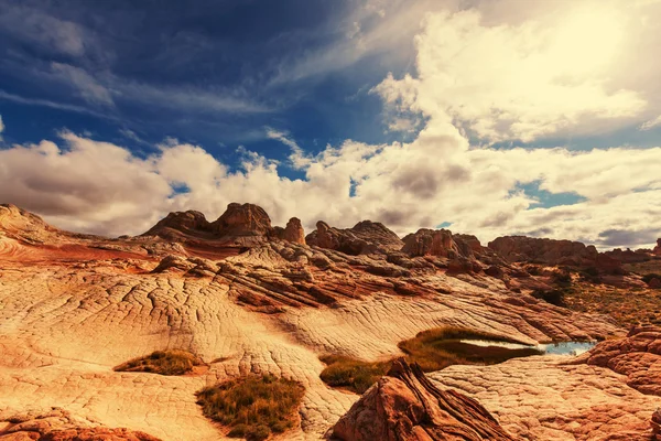 주홍 색 절벽 국립 기념물 풍경 — 스톡 사진