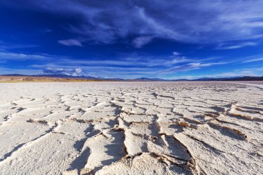 Salt desert in Argentina clipart