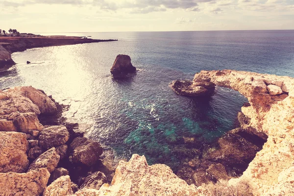 Bella riva del mare a Cipro — Foto Stock