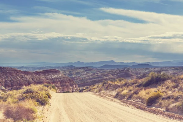 Pintoresco camino en la pradera — Foto de Stock