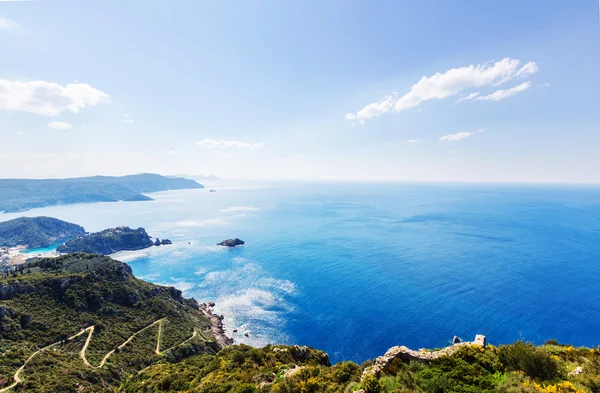 Краєвид острова Корфу — стокове фото