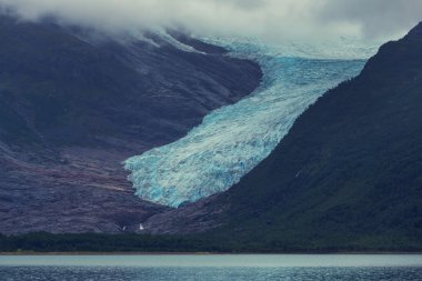 Svartisen Glacier landscape clipart