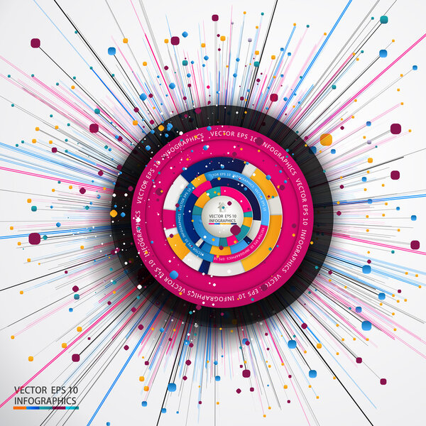 Векторная дивергенция стереоскопический символ
