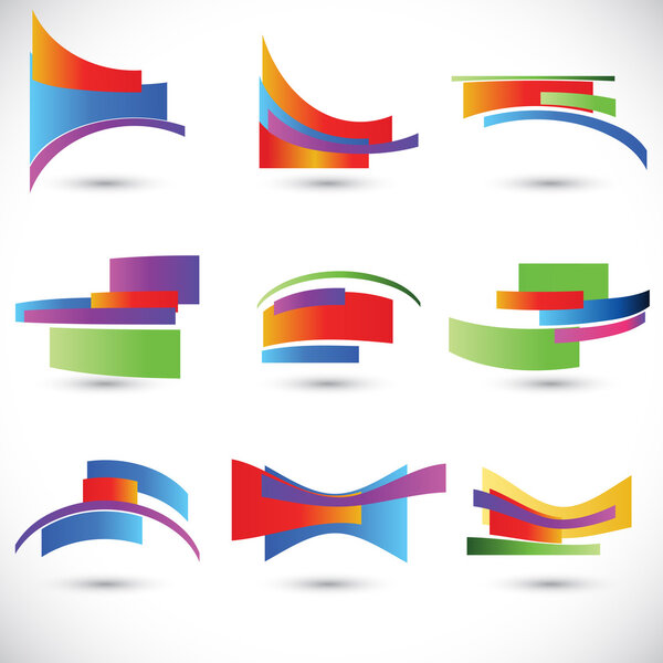 Abstract 3D Paper Infographics