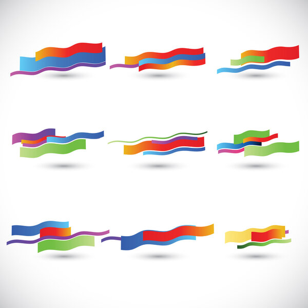 Abstract 3D Paper Infographics