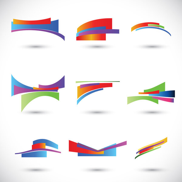 Abstract 3D Paper Infographics