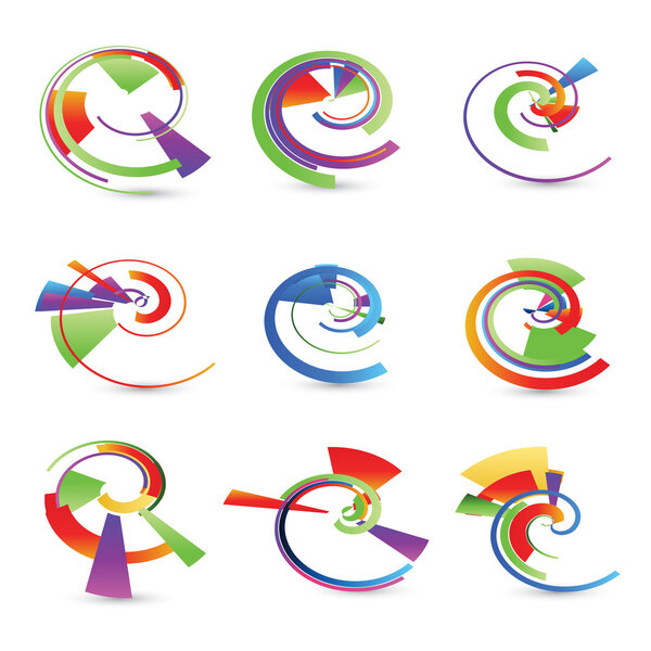 Abstract 3D Paper Infographics