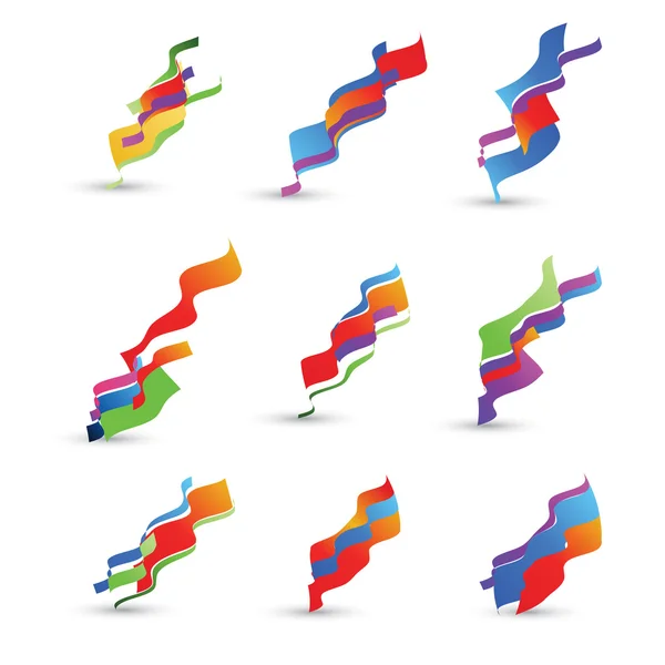 Infografías de papel 3D abstractas — Vector de stock