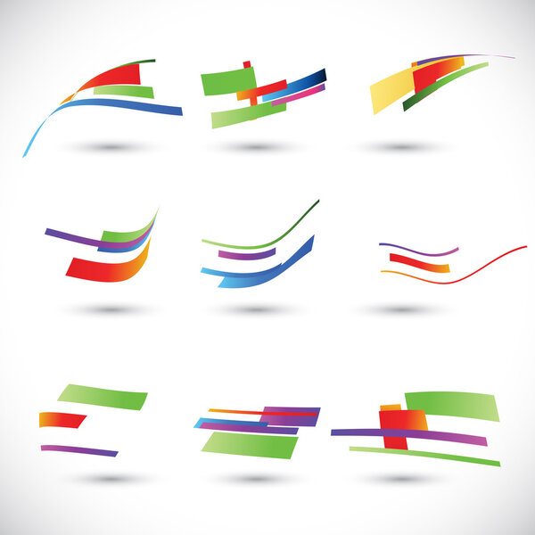 Abstract 3D Paper Infographics