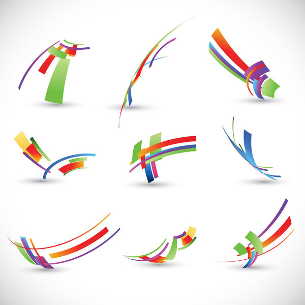 Abstract 3D Paper Infographics