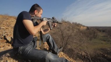 ateş adam Rus makineli tüfek, geniş özel