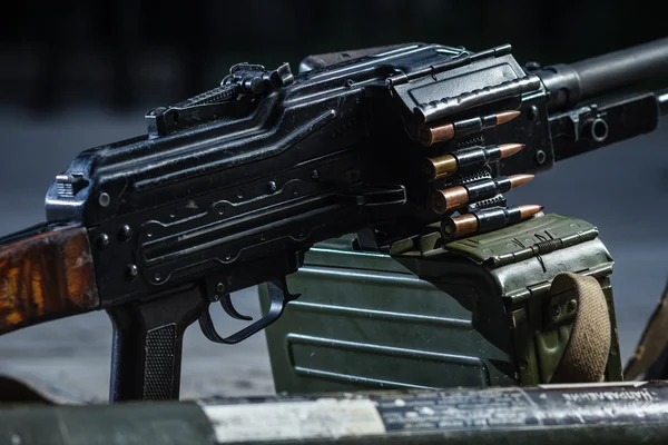 Sovjetiska ryskt vapen: Pkm detalj — Stockfoto