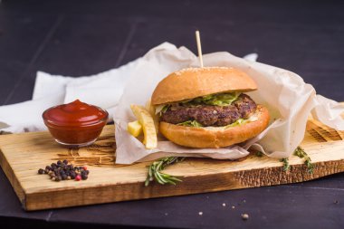garnitür gurme ev yapımı burger