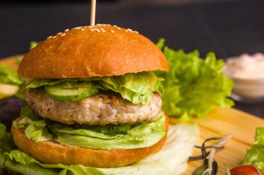 garnitür gurme ev yapımı burger
