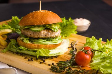 garnitür gurme ev yapımı burger