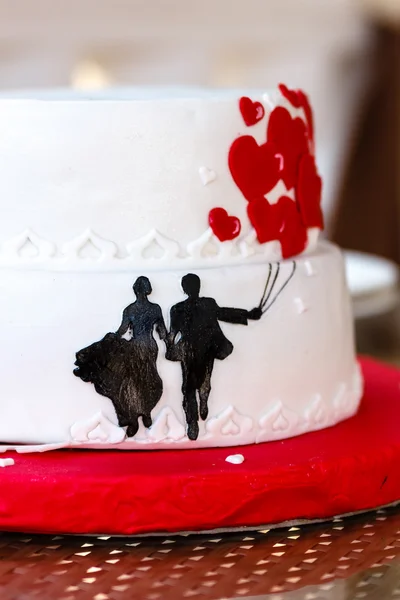 Wedding Cake on blurry background — Stock Photo, Image