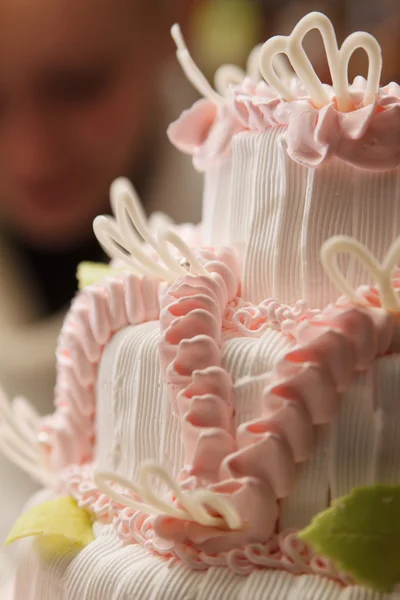 Wedding Cake on blurry background — Stock Photo, Image