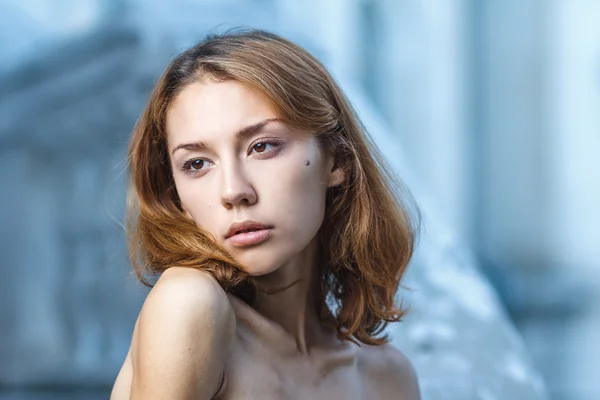 Retrato de moda atirar de uma bela menina adolescente — Fotografia de Stock