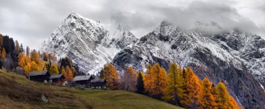 Alpine panorama clipart