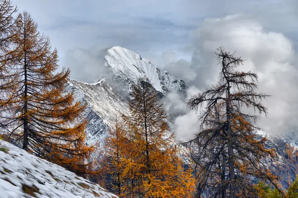 Paesaggio autunnale nelle Alpi — Foto Stock