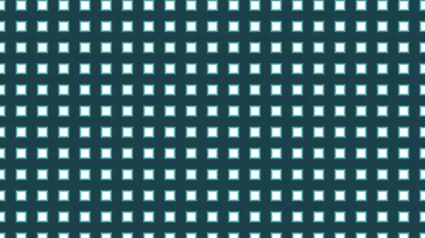 濃い青の背景にレトロな白い四角形の模様 — ストック写真