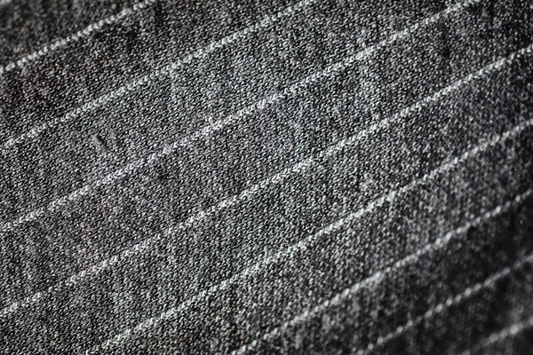 Texture Textile Rayée Noire Blanche — Photo