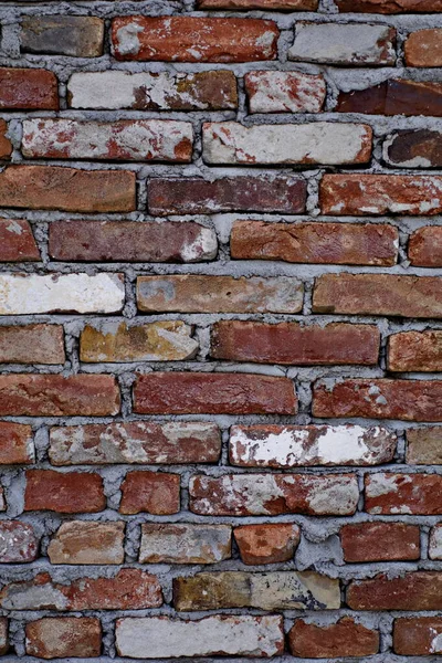 Textuur Rode Bakstenen Muur — Stockfoto