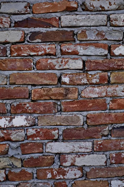 Textuur Rode Bakstenen Muur — Stockfoto