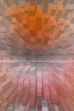 soyut renkli küpler, yaratıcı duvar kağıdı tasarımı